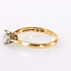 Ring, 18k guld, med diamant, ca 0,8 ct