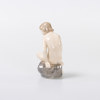 Ada Bonfils, figurin, sittande flicka, 4027, Royal Copenhagen