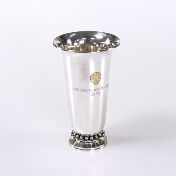 Pokal, silver, Cohr, Danmark, höjd 22,5 cm