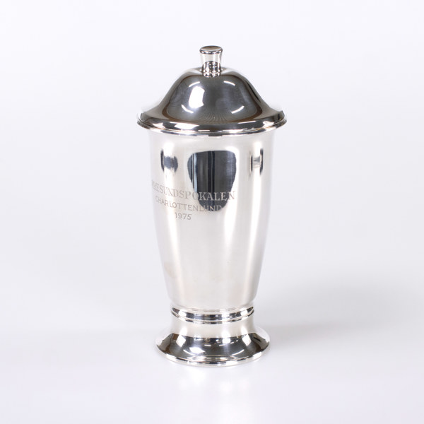 Pokal med lock, silver, Cito, Danmark, höjd 22,5 cm