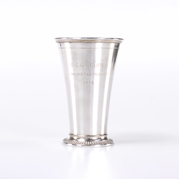Pokal, silver, CG Hallberg, höjd 13,5 cm