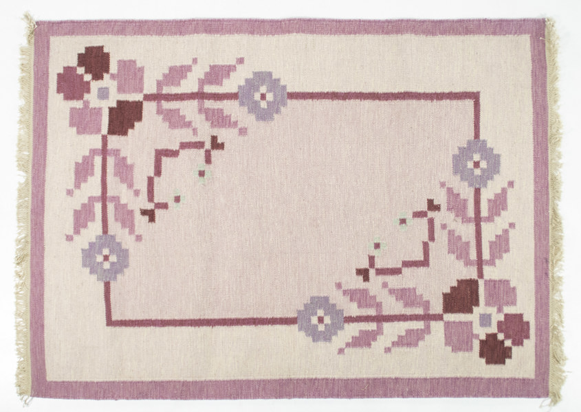Rölakanmatta, "Blomranka", 200x140 cm