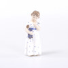 Figurin, "Flicka med docka", 3539, Royal Copenhagen, höjd 14,5 cm