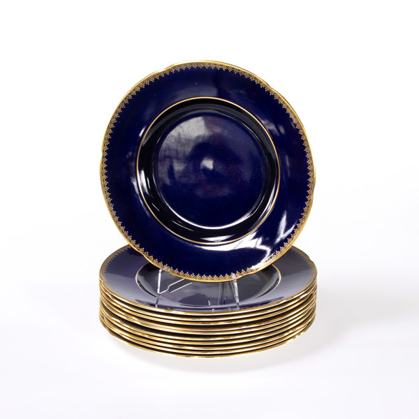 Mattallrikar, 11 st, Crown Devon, Ø 28 cm