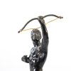 Skulptur, brons, bågskytt, höjd 32 cm