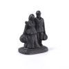 Xenia Claesson, skulptur, gjutjärn, "Utvandrarna", höjd 11 cm