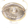 Lockburk, glas och metall, art nouveau, tidigt 1900-tal