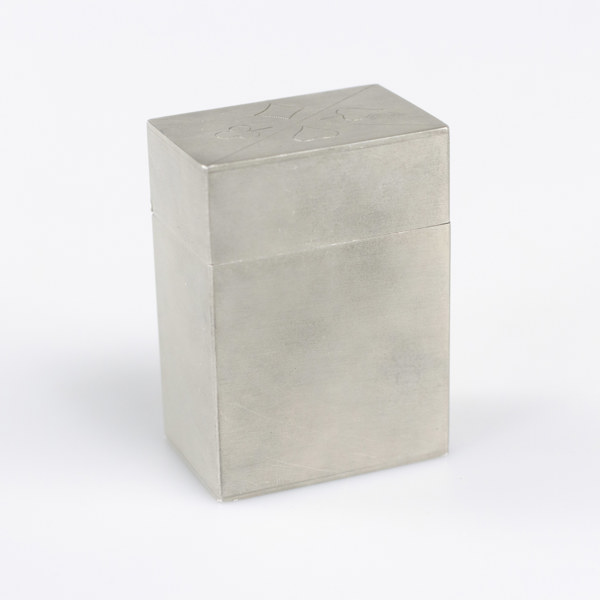 Skrin för kortlek, tenn, 30/40-tal, GAB