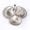 Serveringsfat, snäckformat, nysilver, längd ca 25 cm