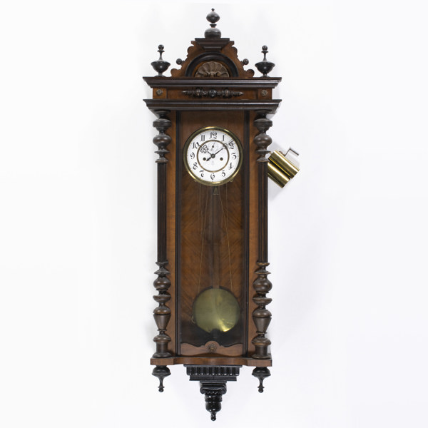 Lodregulator, nyrenässans, Gustav Becker, höjd 120 cm