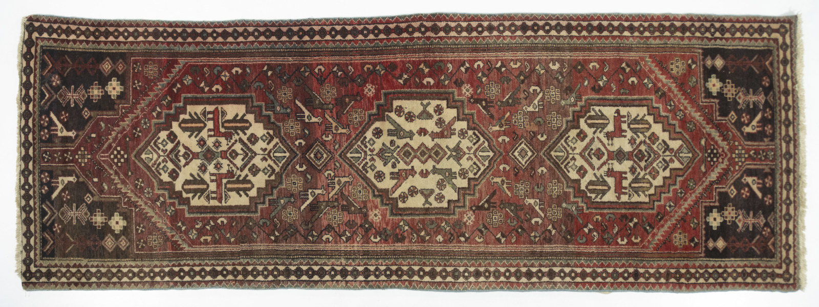 Orientmatta, handknuten, Mousel, 320x108 cm