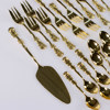 Dessertbestick, 25 delar, guldpläterade