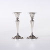 Ljusstakar, ett par, nysilver, GAB, höjd 15 cm