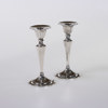 Ljusstakar, ett par, nysilver, GAB, höjd 15 cm