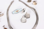 Smycken, silver, brosch, manschettknappar, m.m.