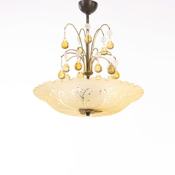 Taklampa, glas, diameter 51 cm