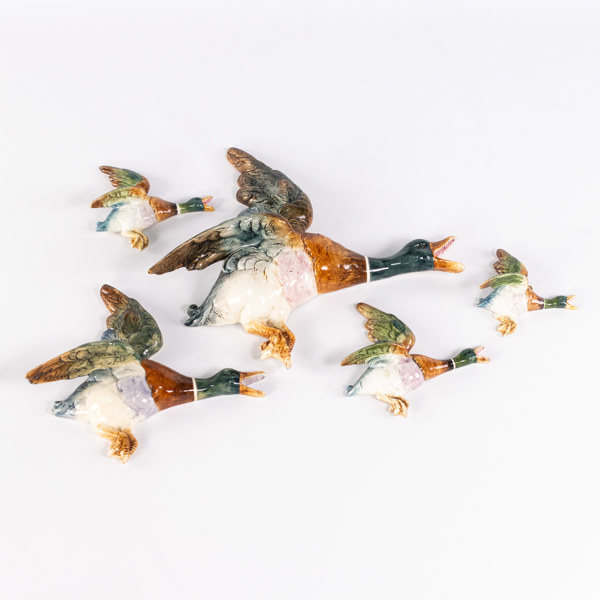 Flygande änder, Royal Dux, längd 42 cm och mindre