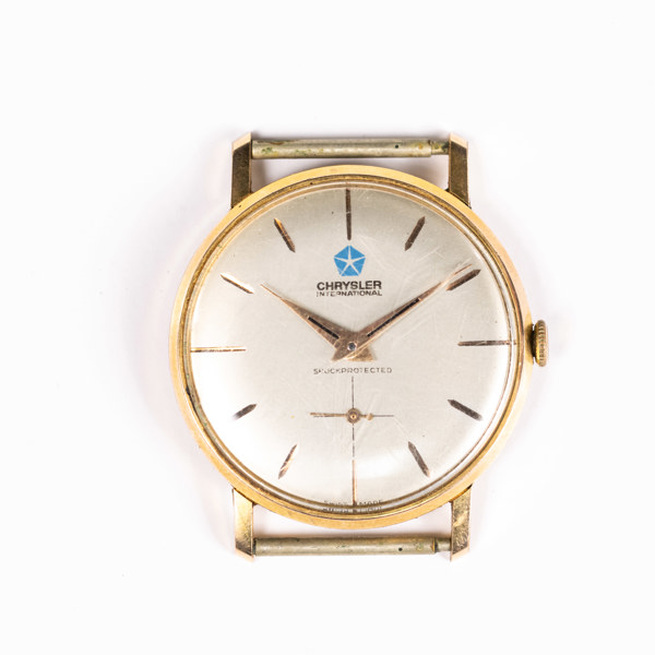 Armbandsur, "Chrysler", 34 mm, guldpläterad, 60-tal