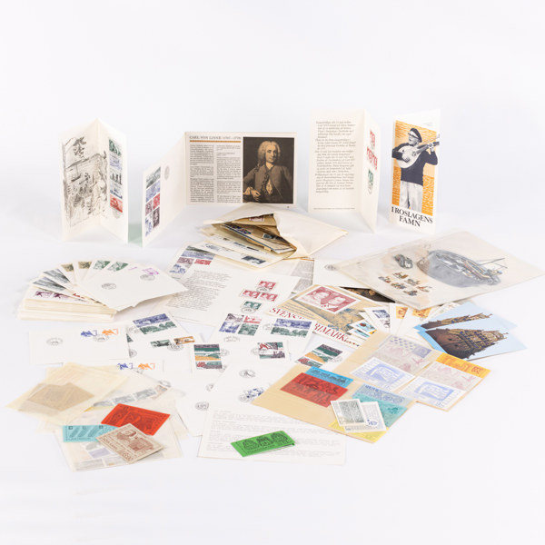 Frimärken, bl a postfriskt