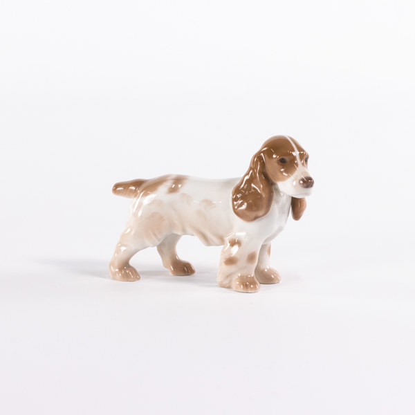 Figurin, "Cocker Spaniel", 2172, B&G, längd 11 cm