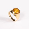 Ring, med topas, storlek 16,5, 4,6 gram