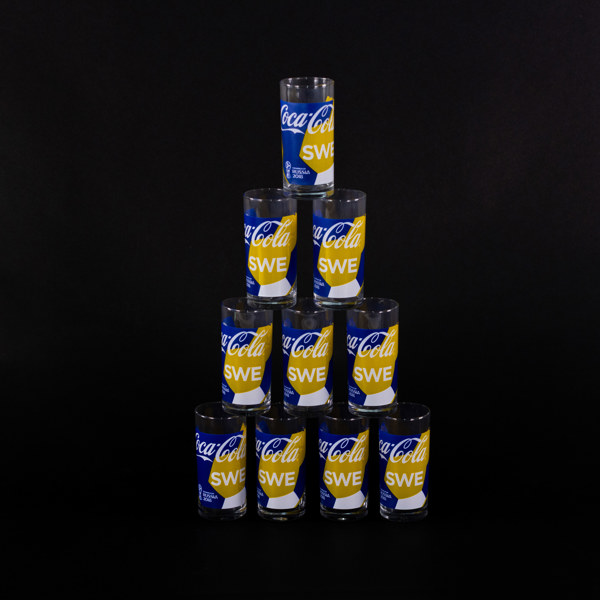 Dricksglas, 10 st, Coca Cola, Fotbolls-VM 2018