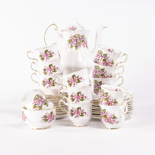 Kaffeservis, 33 delar, "Mayflower" Paragon, England
