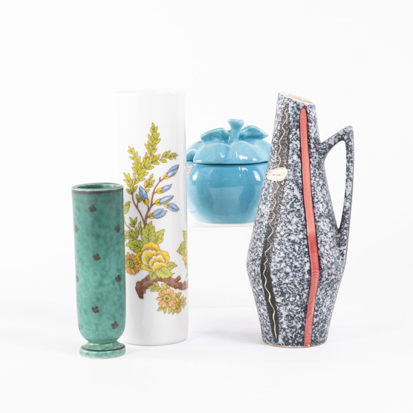 Diverse keramik, 4 delar, bl. a. "Argenta"