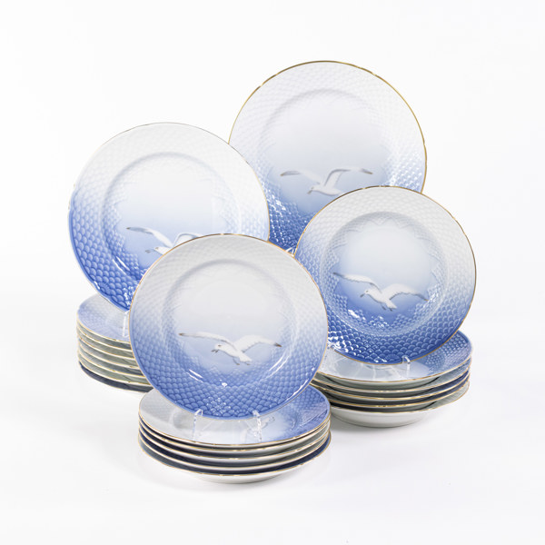 Matservis, 21 delar, "Måsen", B&G