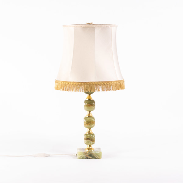 Bordslampa, onyx, G Tornborg, höjd 60 cm