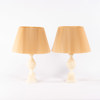 Bordslampor, ett par, alabaster, höjd 60 cm