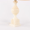 Bordslampor, ett par, alabaster, höjd 60 cm