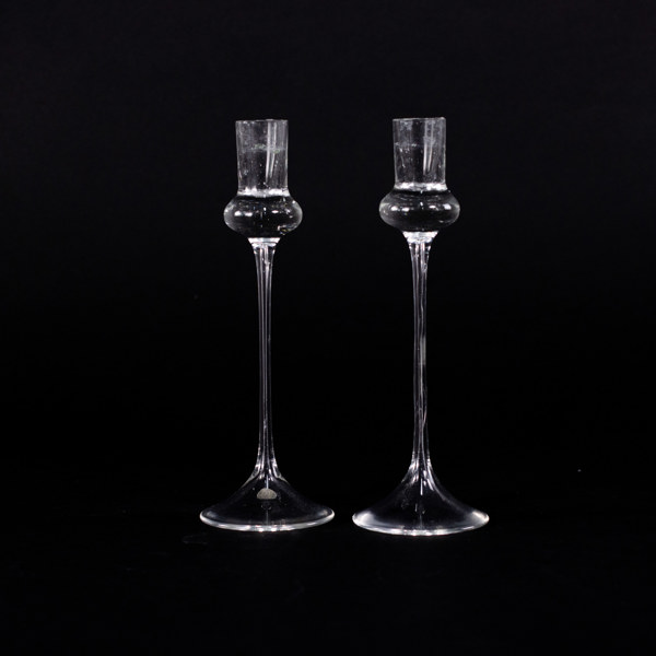 Ljusstakar, ett par, Hovmatorp, höjd 20,5 cm