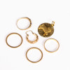 Diverse 18k guld, vikt 10,7 gram