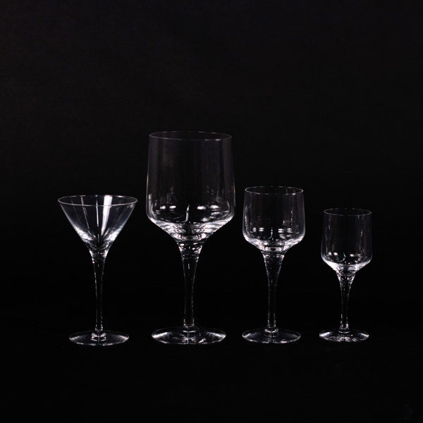 Sven Palmqvist, glasservis, 43 delar, "Rhapsody", Orrefors