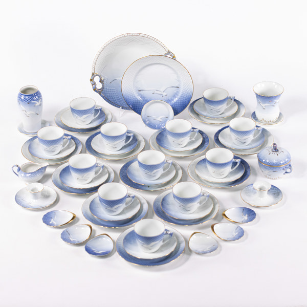 Kaffeservis, "Måsen", 53 delar, B&G