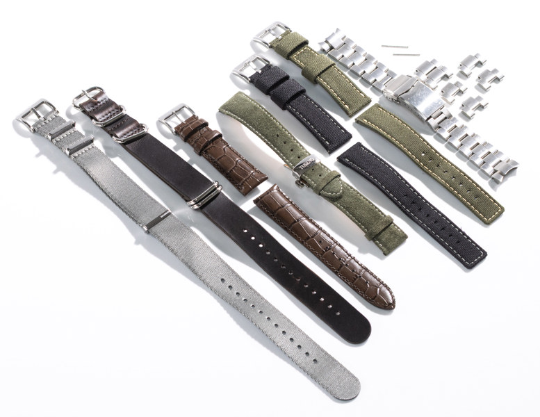 Klockband, 20 mm, 7 st, bl a Seiko, Miltat, m.m.