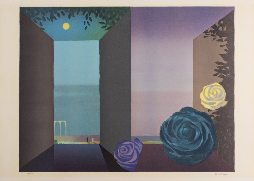 Sven Jonson, litografi, signerad, numrerad 157/390, 81 x 85 cm