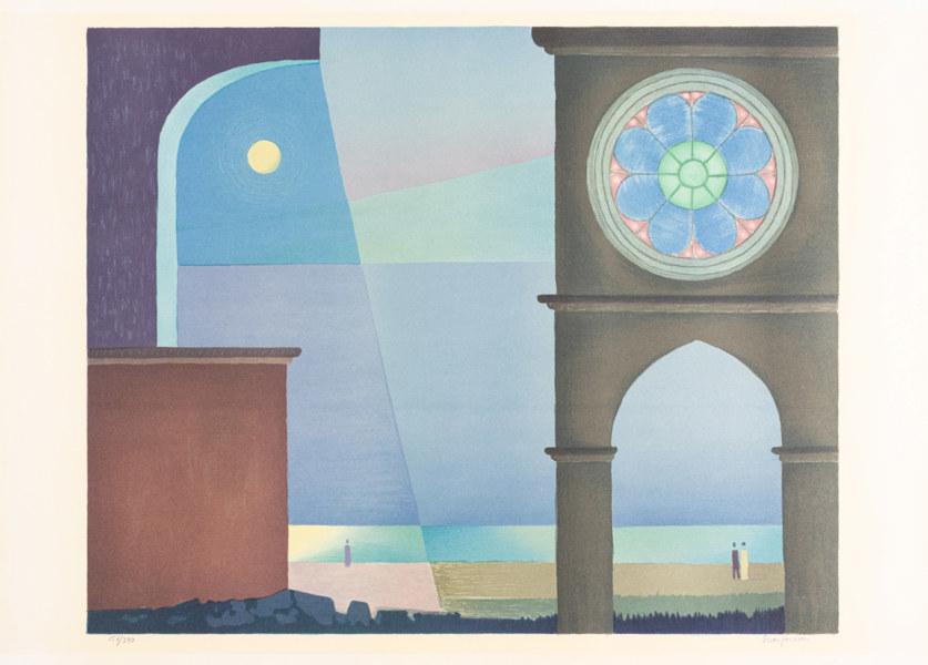 Sven Jonson, litografi, signerad, numrerad 157/390, 81 x 85 cm