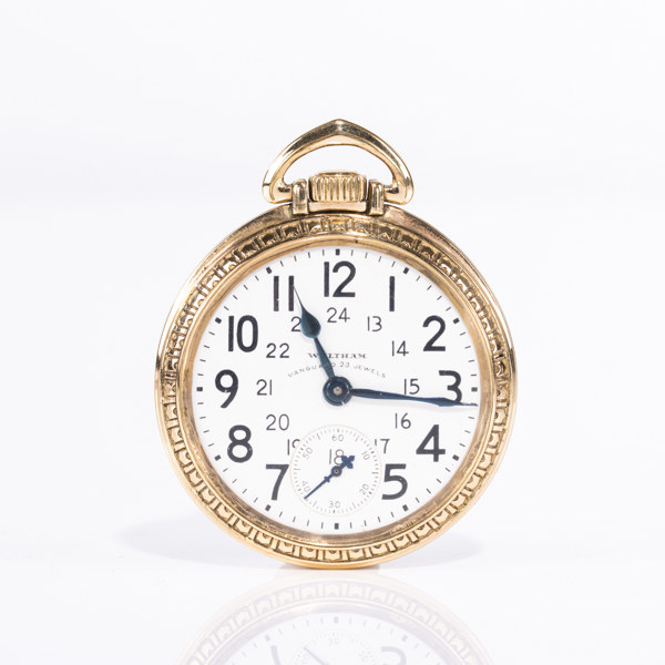 Waltham, 52 mm, guldbelagd, 1936