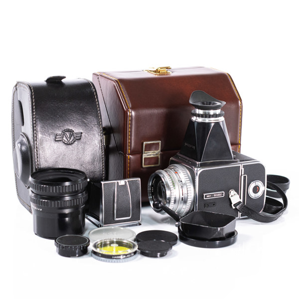 Systemkamera, Hasselblad, 500 C, 80 mm, tillbehör, 1965, Sverige