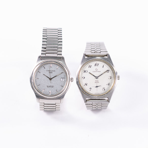 Herrarmbandsur, 2 st, Certina, DS, Club 2000, 36 mm och mindre