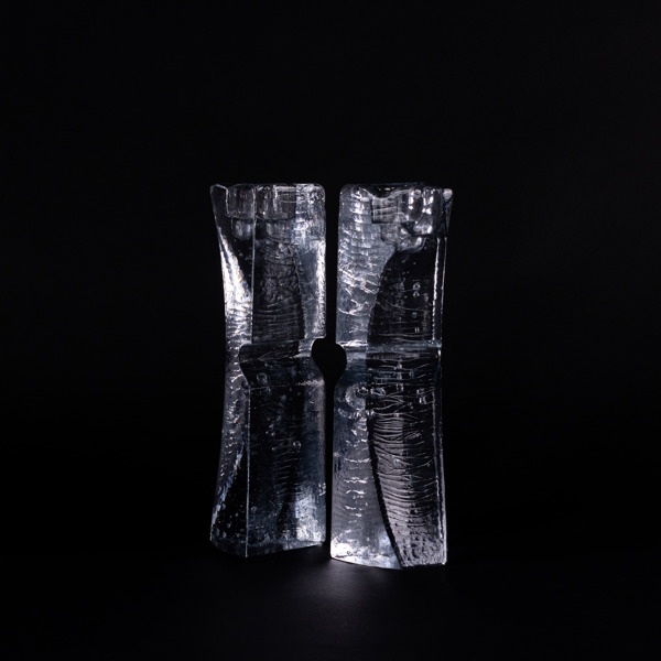 Kjell Engman, ljusstakar, ett par, "Connect", Kosta Boda, höjd 30 cm