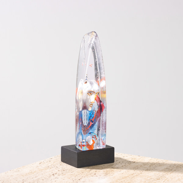 Bertil Vallien, skulptur, "Vertical Journey", signerad, höjd 30 cm