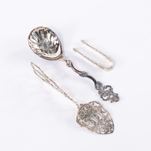 Serveringsbestick, 3 delar, silver, vikt 108 gram