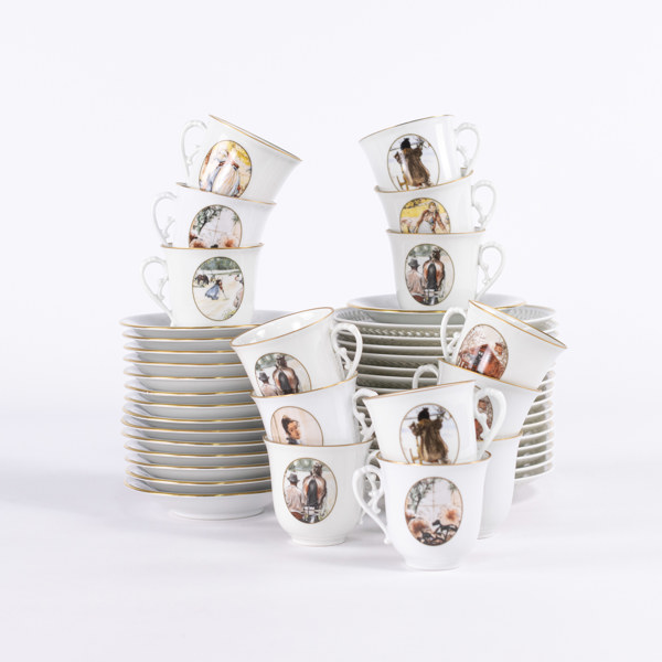 Kaffeservis, 45 delar, "Carl Larsson", B&G