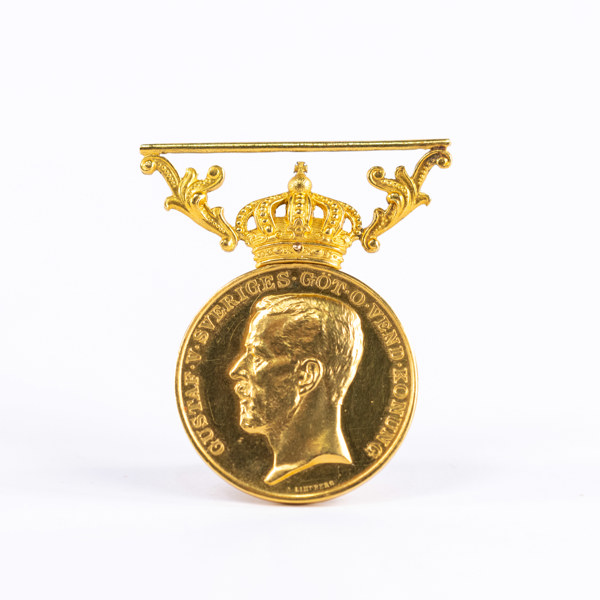 Medalj, 23/18k guld, 32,0 gram