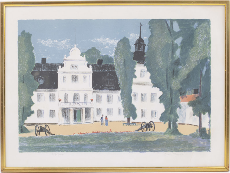 Einar Rosén, litografi, 366/700, signerad, 64x48 cm