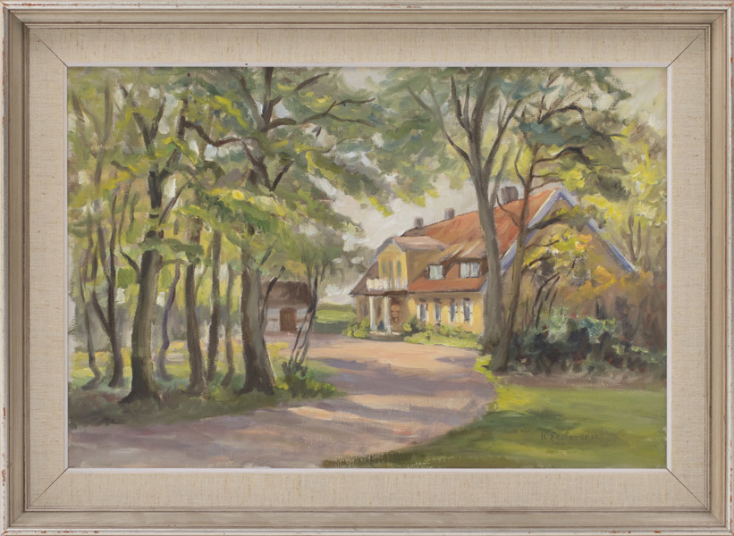 Kaj Federspiel, olja på duk, signerad, 57x42 cm