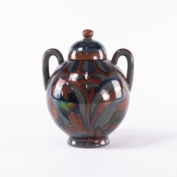 Edgar Böckman, lockurna, lysterglasyr, Höganäs, höjd 32 cm